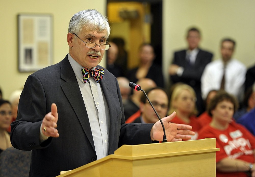 State Sen. Tom Saviello, R-Wilton, seen here before the Legislature, said the continuing issue of the Forster Mill was his biggest disappointment as a Wilton selectman when he stepped down from the board last year.