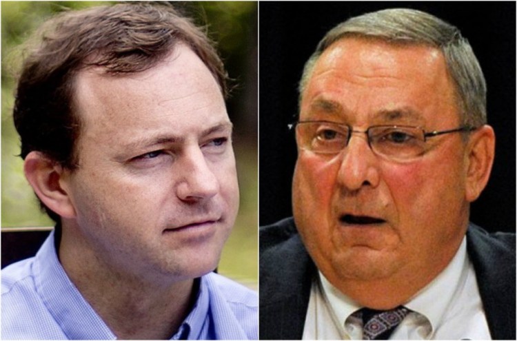 House Speaker Mark Eves and Gov. Paul LePage