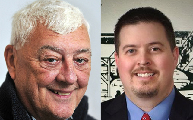 George Trask, left, Scott Morelli, right