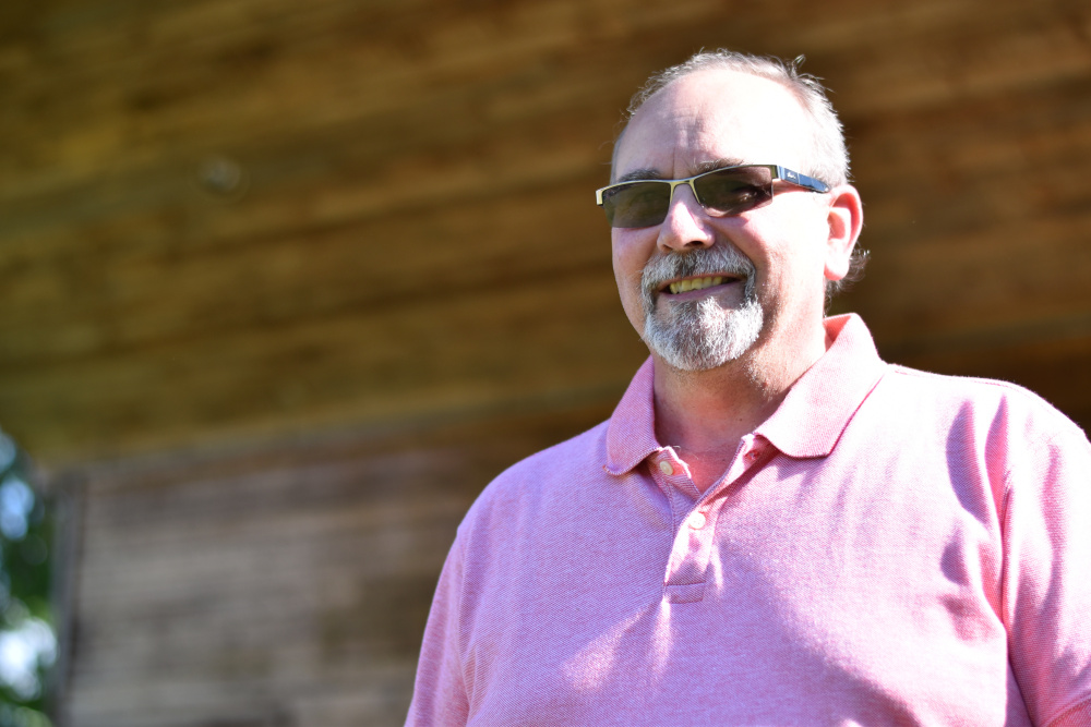 Dan Quirion, selected as this year's grand marshal of the Winslow Family 4th of July Celebration, is seen Tuesday at Fort Halifax Park in Winslow.