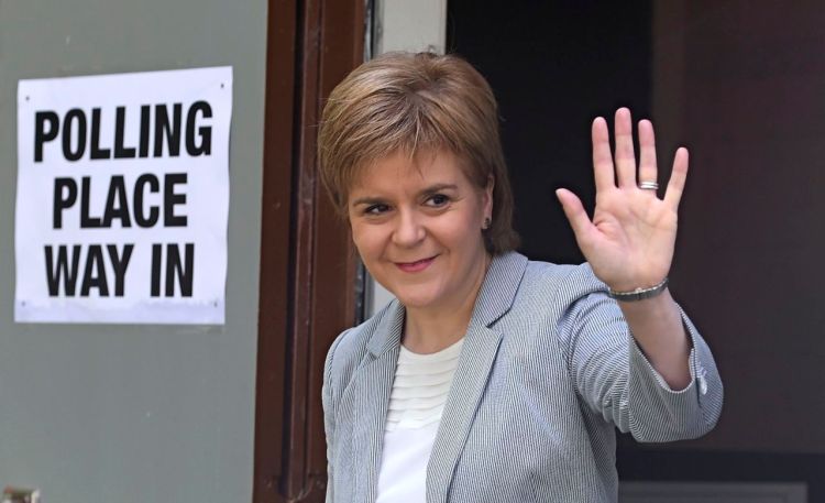 Scotland's First Minister Nicola Sturgeon leaves after voting in the EU referendum, at Broomhouse Community Hall in Glasgow, Scotland on Thursday. Sturgeon said in a statement early Friday that her country "delivered a strong, unequivocal vote to remain in the EU." Reuters