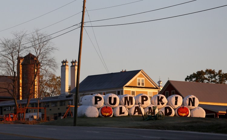 Harvest Hill Farms on Route 126 in Mechanic Falls, shown in 2014, has been sold at auction to buyers from Long Island, New York.