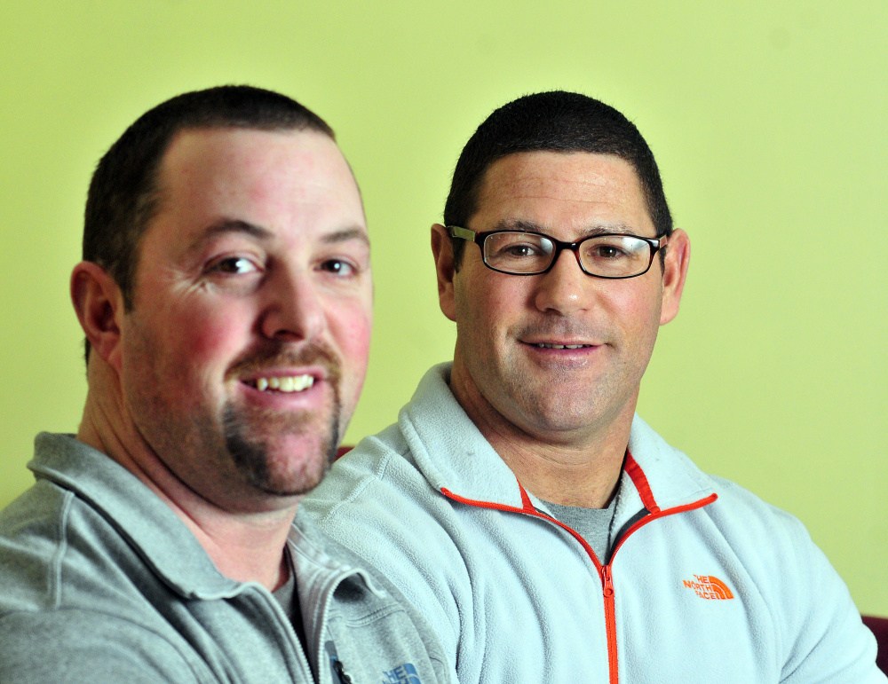 Travis Brennan, left, donated a kidney to his brother Todd Brennan three weeks ago, and both are doing well after the surgery.
