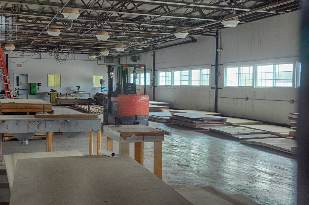 This Friday photo shows 150 Main St. in Richmond, which is for sale or lease now that Hodgdon Interiors has moved out.