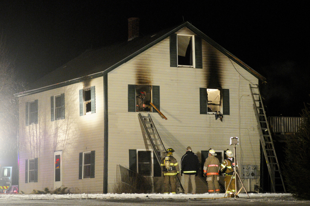 This house at 138 Town Farm Road in Hallowell, damaged by fire in January, is the planned new site of a drug and alcohol addiction recovery house.