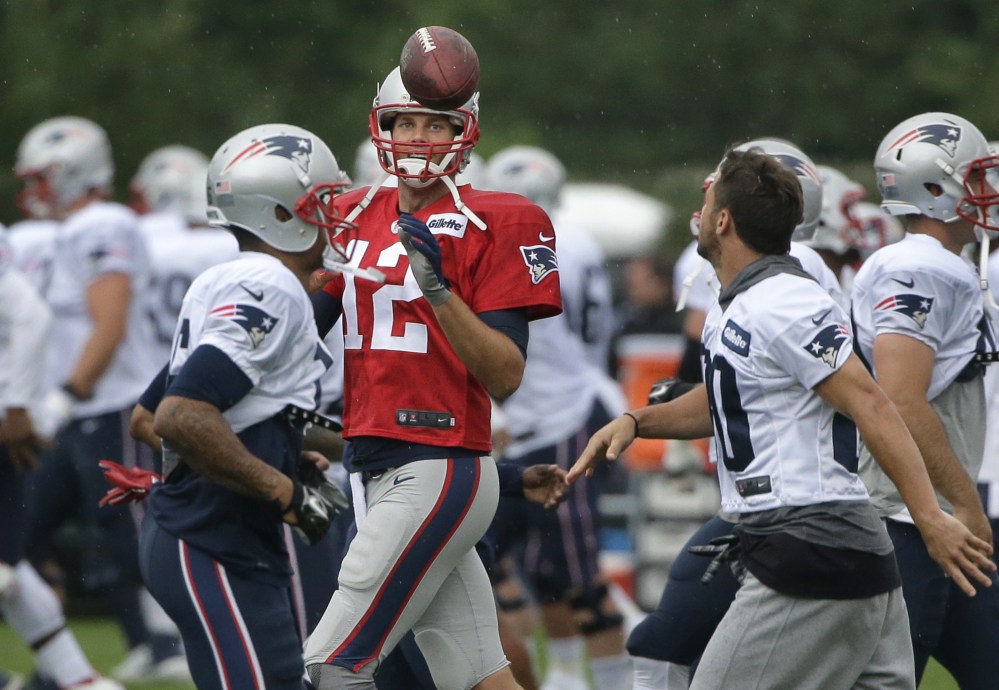 New England Patriots quarterback Tom Brady addressed the media on Friday for the first time since deciding not to appeal his four-game Deflategate suspension. He can practice with the team until Sept. 3, then must stay away from all team activities. "I try to just be as positive as I can be," Brady said.