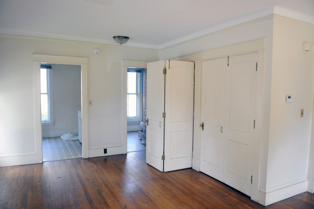 The inside of 387 Water St. in Augusta is seen Monday. The former apartment and office building is scheduled to be demolished by Penney Memorial Baptist Church. The church plans to turn the property into a parking lot for the church, which is across East Crescent Street from the building.