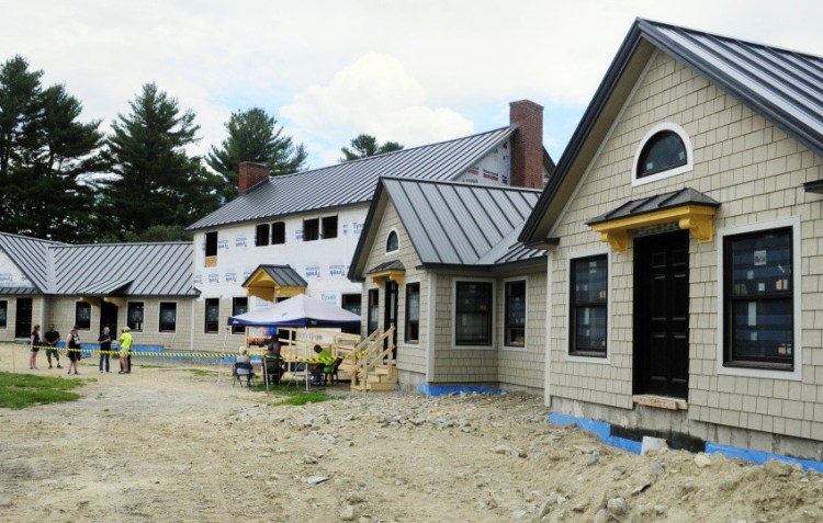 Visitors look around at the Travis Mills Foundation's Maine Chance Lodge in Rome in this July 23 file photo. Tools estimated to be worth more than $2,000 were reported missing on Monday.