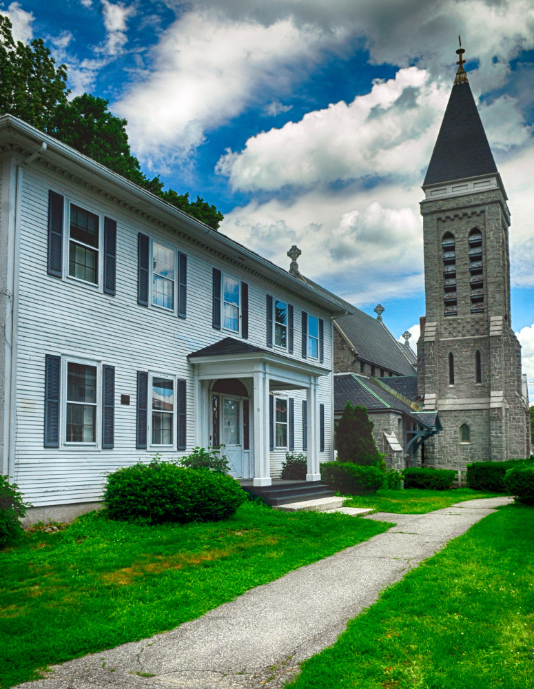 City planners will discuss the future of the rectory and church building at the St. Mark's Episcopal campus in Augusta, shown in this July file photo, at a Tuesday meeting.