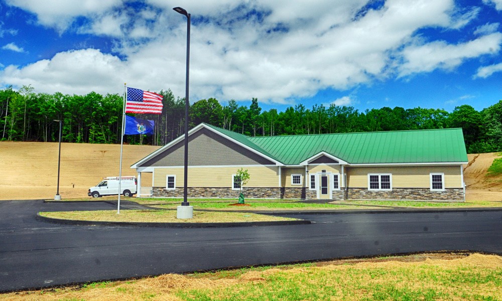 This June 2016 photo shows the new Town Office in Belgrade, where residents once again are being asked to approve cost overruns.