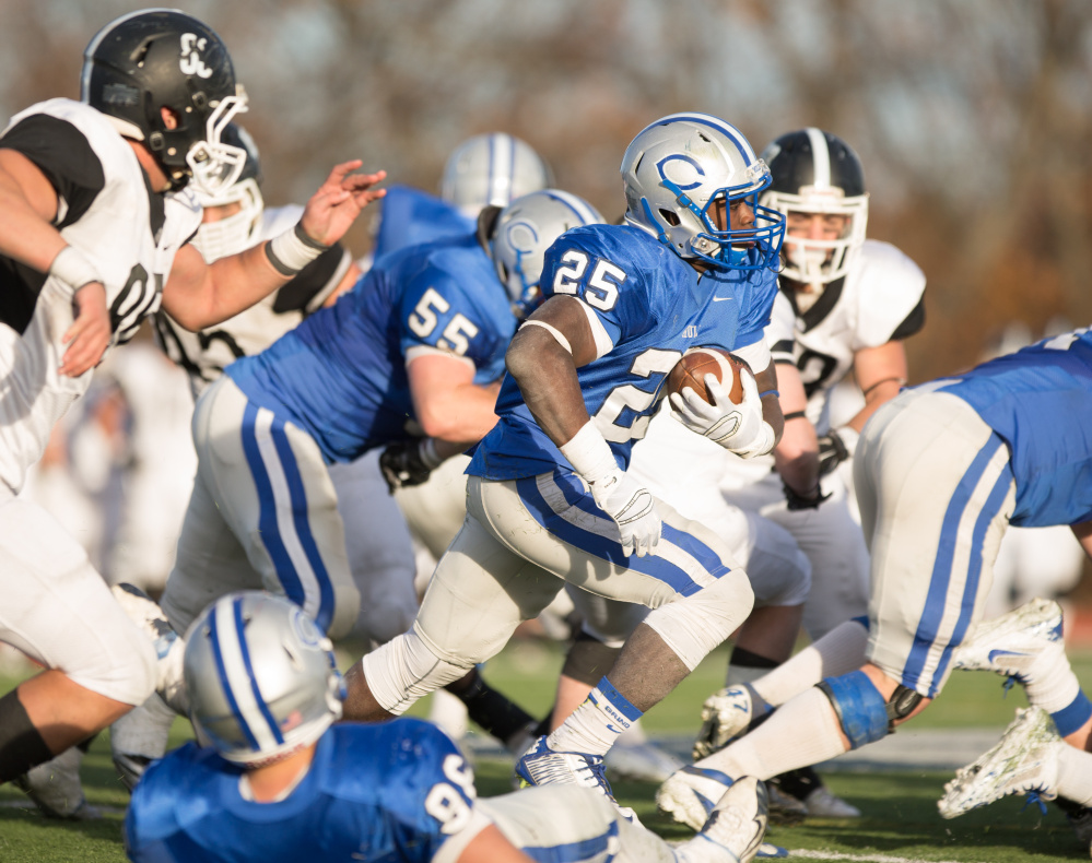 Jabari Hurdle-Price runs the ball during a Sept. 22 game against Hamilton.