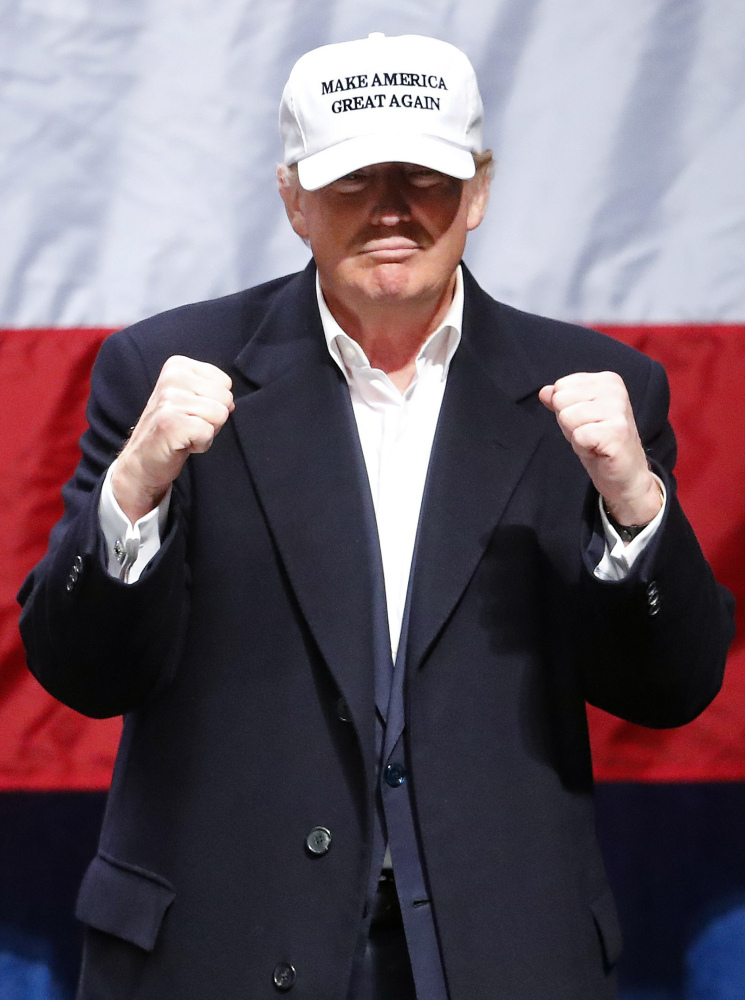 Donald Trump attends an event in Michigan on Sunday.