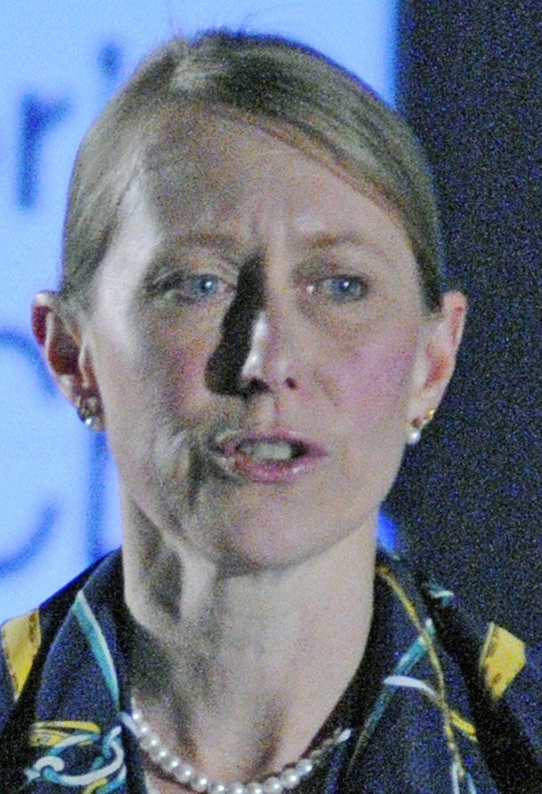 AUGUSTA, ME - MAR. 18: Carolann Ouellette, director of tourism and film for Department of Economic and Community Development, gives a presentation on Wednesday March 18, 2015 at the Augusta Civic Center. (Photo by Joe Phelan/Staff Photographer)