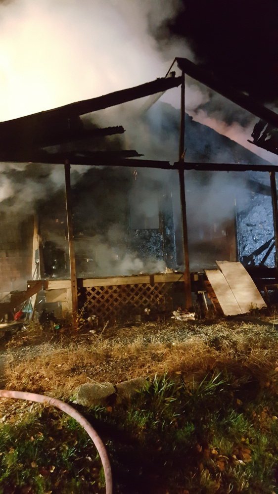 This home at 39 Fairview Ave. in Randolph was destroyed by fire Saturday morning.