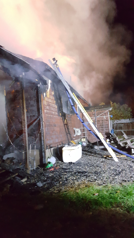 This home at 39 Fairview Ave. in Randolph was destroyed by fire Saturday morning.