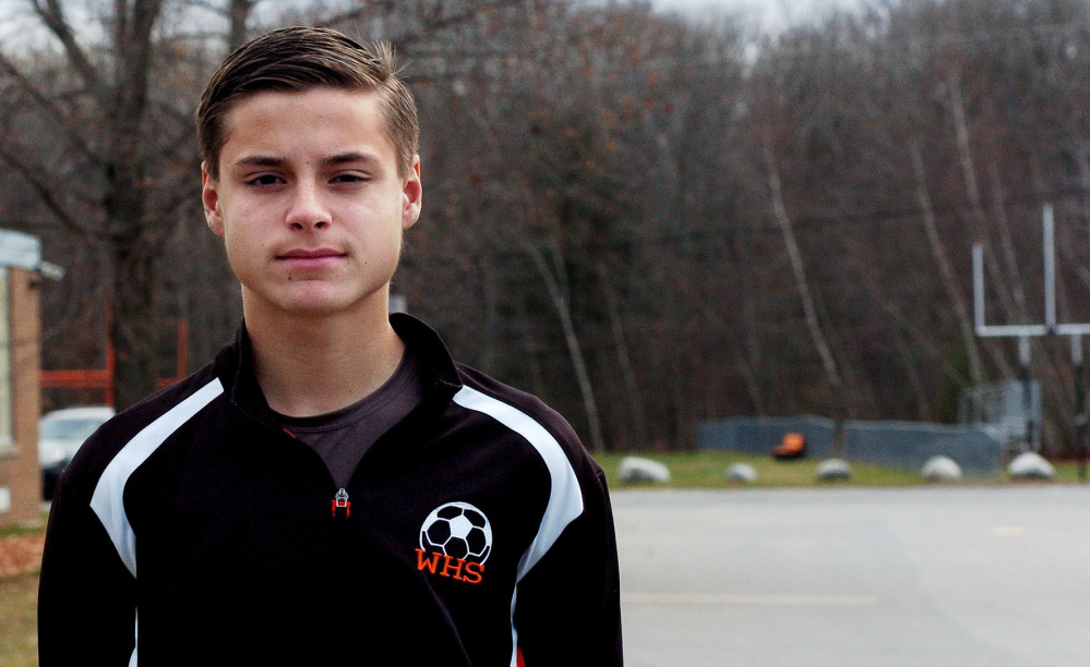 Winslow senior Spencer Miranda is the Morning Sentinel Boys Soccer Player of the Year