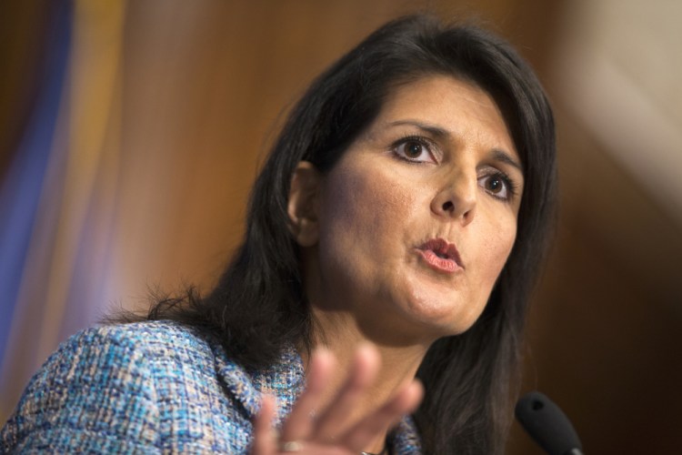 U.S. Ambassador Nikki Haley