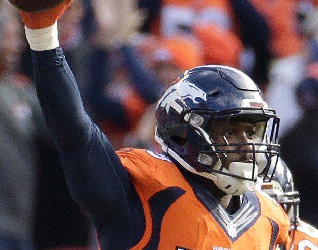 Outside linebacker Von Miller of the Denver Broncos was a big part of a defense that gave Tom Brady fits twice last season.