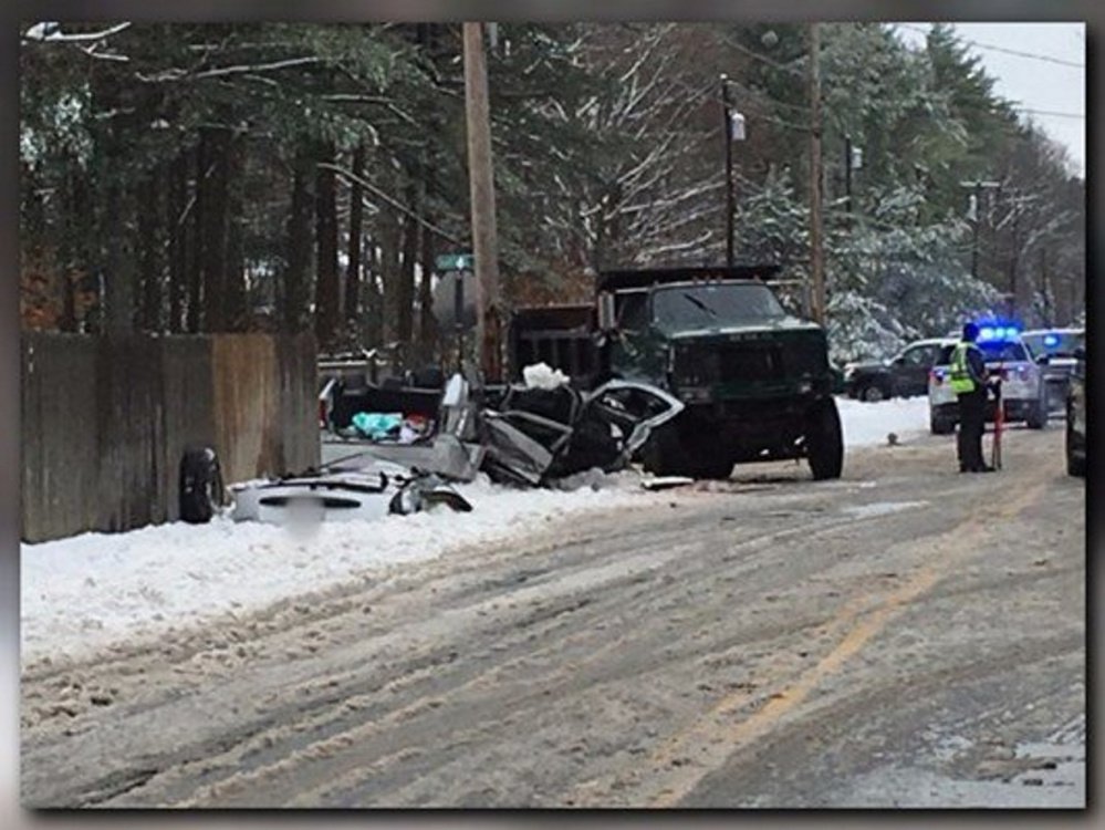 One of the three children injured in this crash in Gorham on Monday has died.