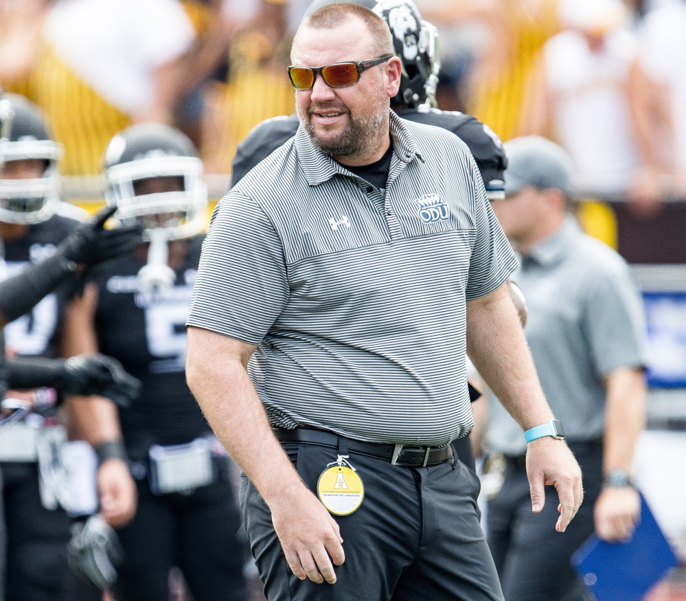 Old Dominion University offensive coordinator Brian Scott, a Waterville native and for University of Maine quarterback, has helped lead the Monarchs to their first FBS bowl bid this season.