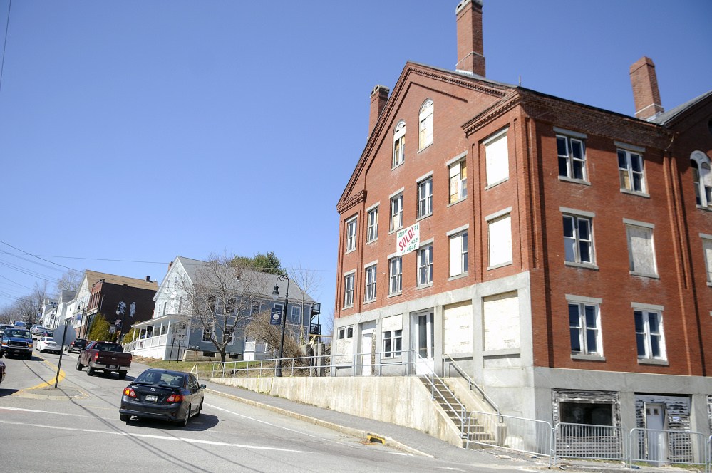 The Hathorn Block in downtown Richmond, shown in this April file photo, is a prominent part of the town that is being redeveloped.