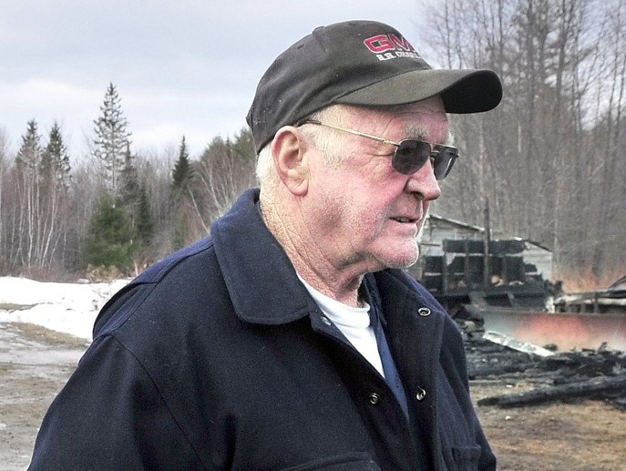 Sheldon L. Woodard speaks in 2012 about a fire that destroyed his garage filled with vehicles and tools at his home on the Brown Road in Harmony. Woodard died over the weekend after he was in a car crash Friday on Guilford Road in Cambridge.