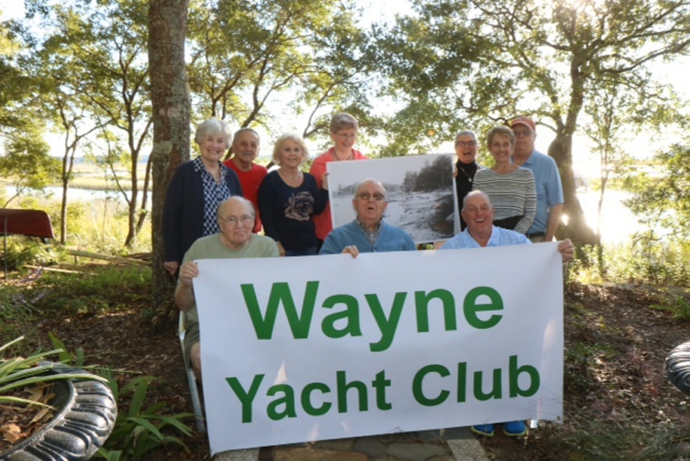 The Winthrop High School, class of 1961, recently held its 55th reunion on Johns Island, S.C. A reunion also was held earlier in Winthrop. Seated, from left, are Robert Thomas, Tom Williams and Terry Rourke. Standing, from left, are Charlotte Thomas, Dick and Sandi Artus, Judy Million Williams, Harriet Rankin Pratt, Linda Heins Rourke and Jim Pratt.