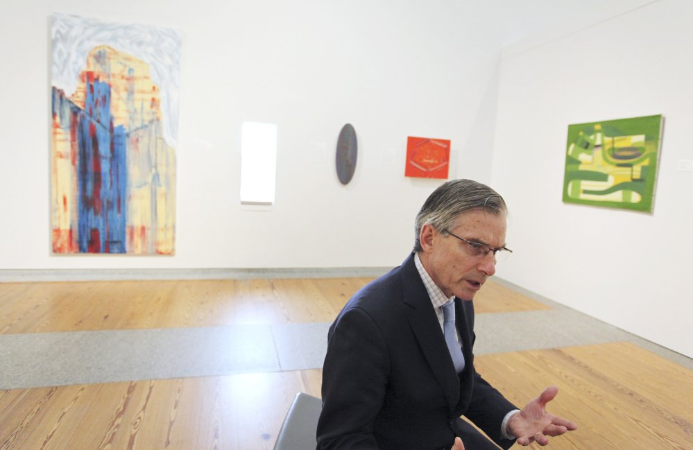 "We can have a big impact on these regional museums," says Adams, a former Colby College president. "A little money goes a long way at a regional museum like the Portland Museum of Art."