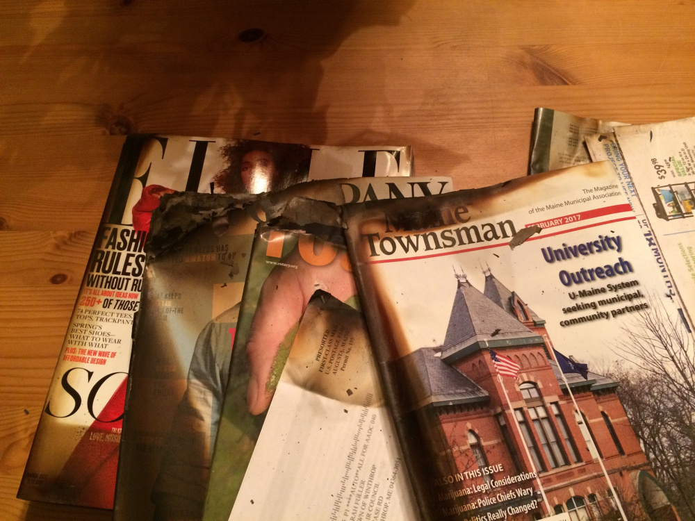 Winthrop residents received singed mail this week after a Feb. 21 fire that destroyed the local post office.