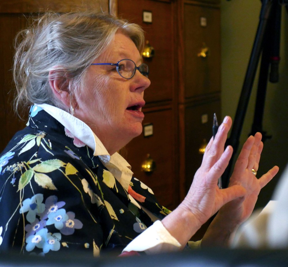 Chair of Vermont's state Senate Committee on Government Operations Sen. Jeanette White questions Department of Motor Vehicles officials Tuesday, in Montpelier, Vt.