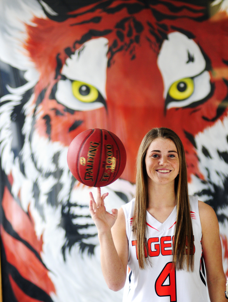 Gardiner's Lauren Chadwick is the Kennebec Journal Girls Basketball Player of the Year.
