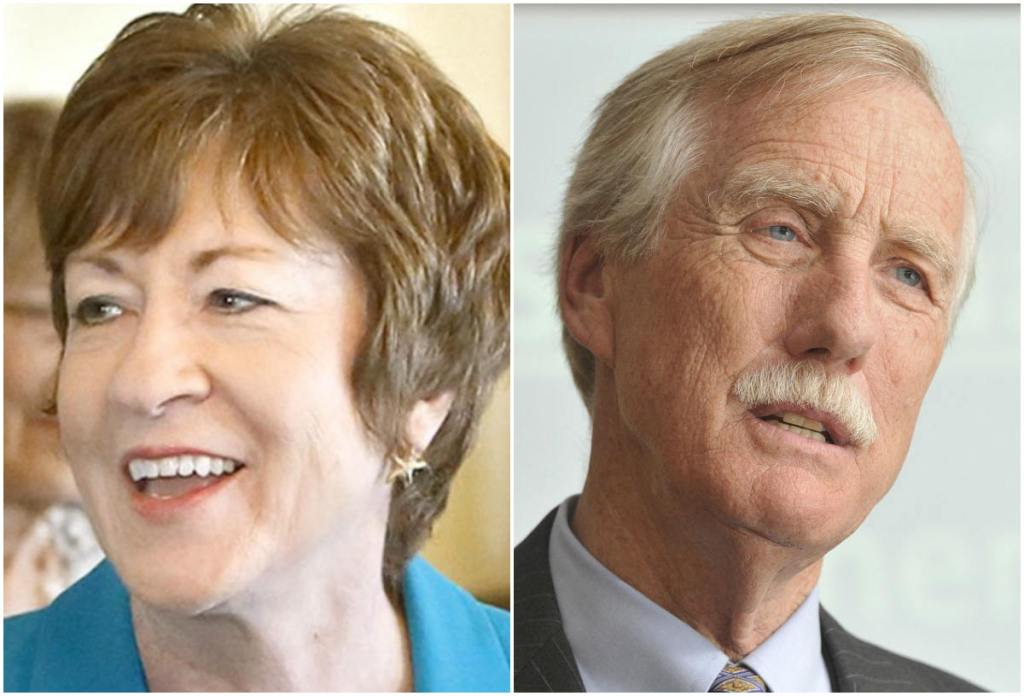 Sens. Susan Collins and Angus King