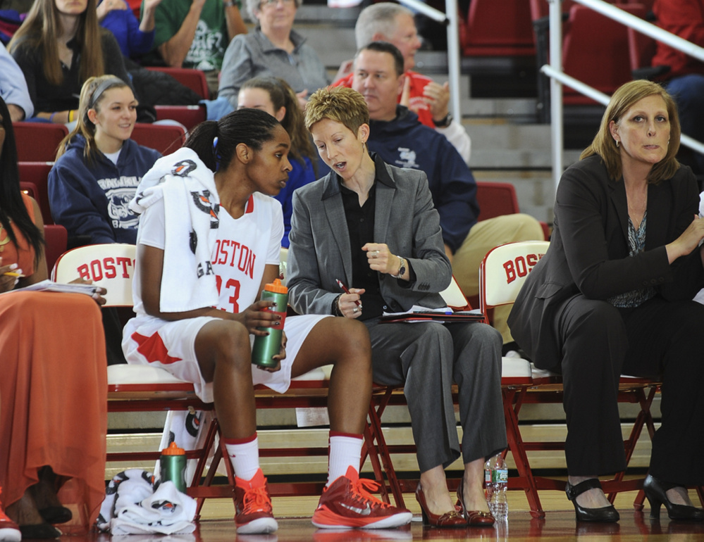 Contributed photo 
 Former Lawrence and University of Maine basketball standout Cindy Blodgett was promoted to associate head coach at Boston University.