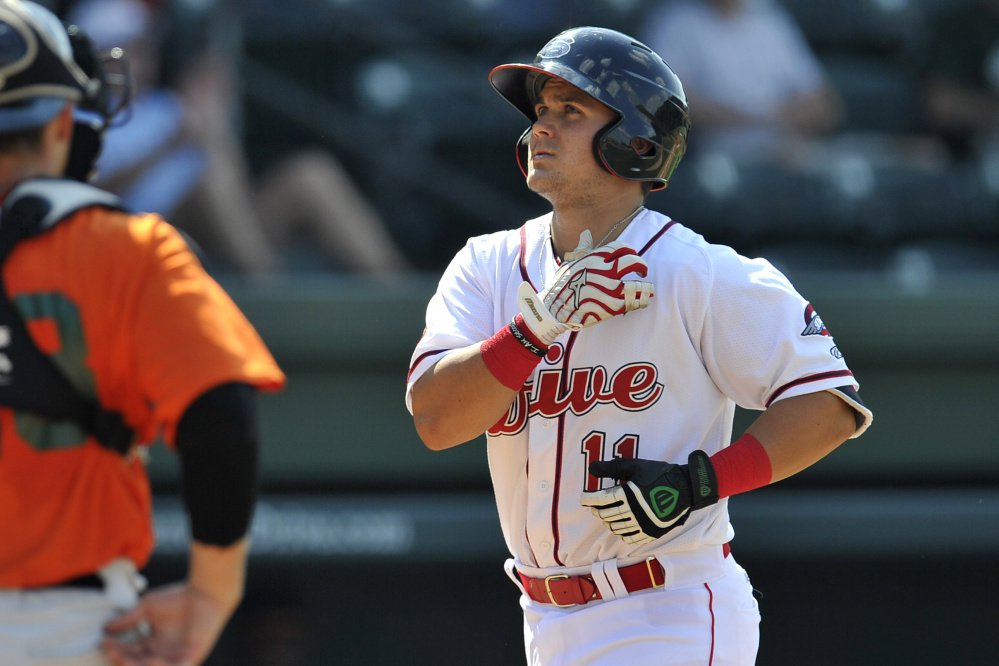 Boston Red Sox third base prospect Michael Chavis is being promoted to the Double-A Portland Sea Dogs after having a breakout season with Class A Salem. (Tom Priddy/Four Seam Images via AP Images)