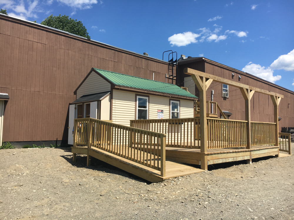 The concession stand at the new Narrow Gauge Cinema drive-in.