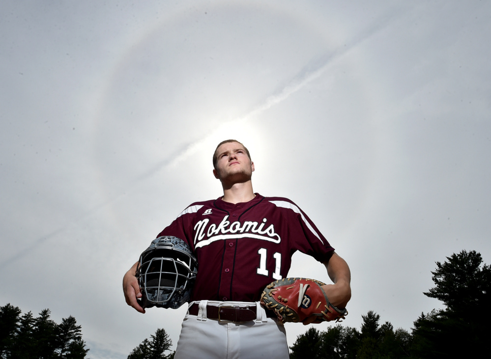 Nokomis catcher Zach Hartsgrove is the Morning Sentinel Baseball Player of the Year.