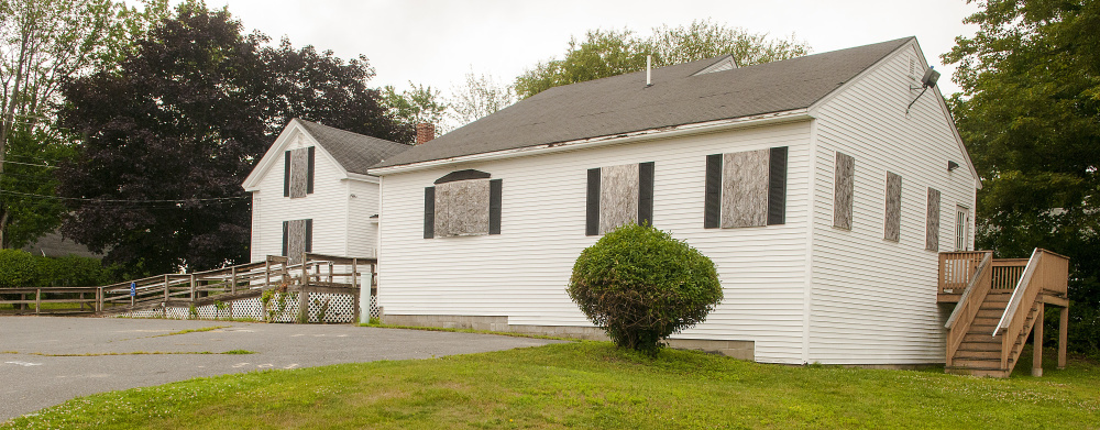 The Farwell Building, shown Tuesday, is expected to be torn down to make way for a new fire station on the Stevens Commons Campus in Hallowell.