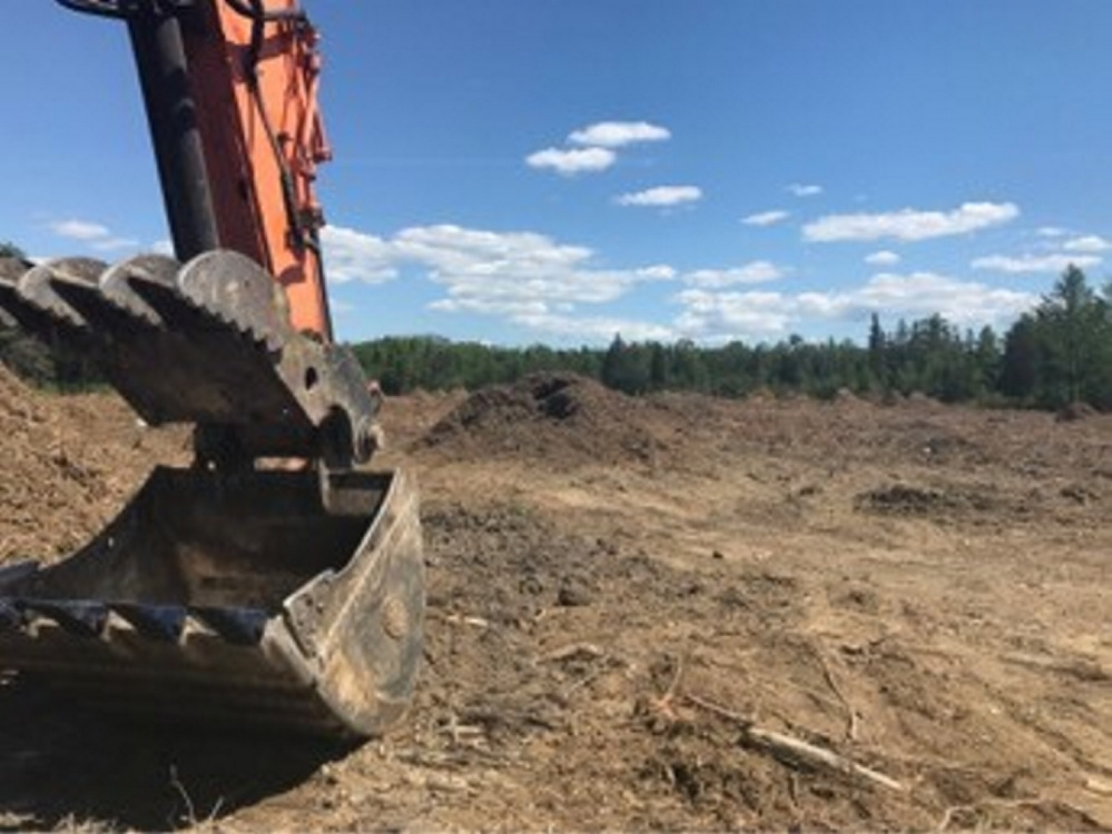 Construction of the Fiberight waste-to-energy plant is underway Wednesday off Coldbrook Road in Hampden.