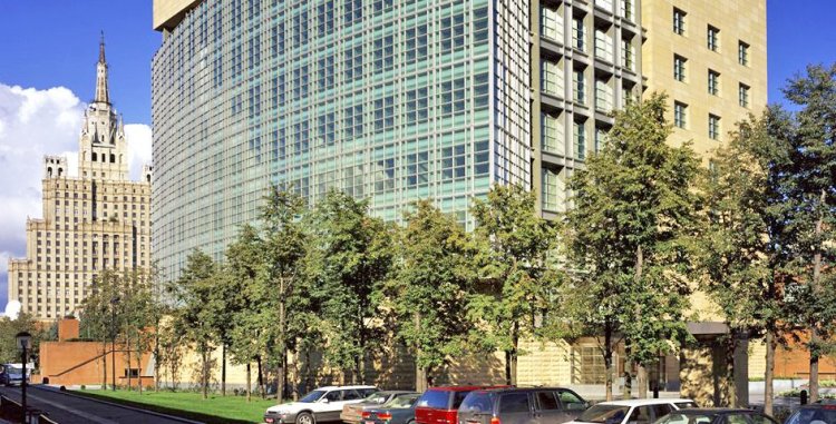 The U.S. Embassy in Moscow.