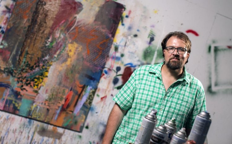 James Graham in his Brunswick studio.