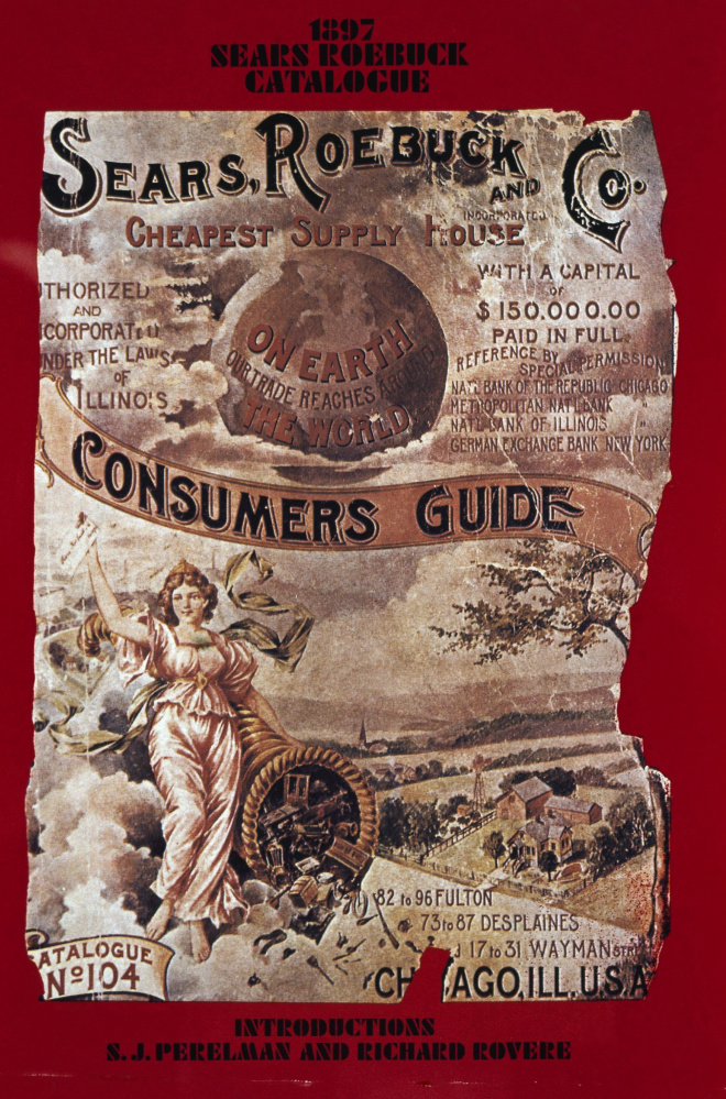 This is a undated photo of a vintage Sears and Roebuck catalog cover. Please add more herey herey herey herey from this miane voice oped please please.
