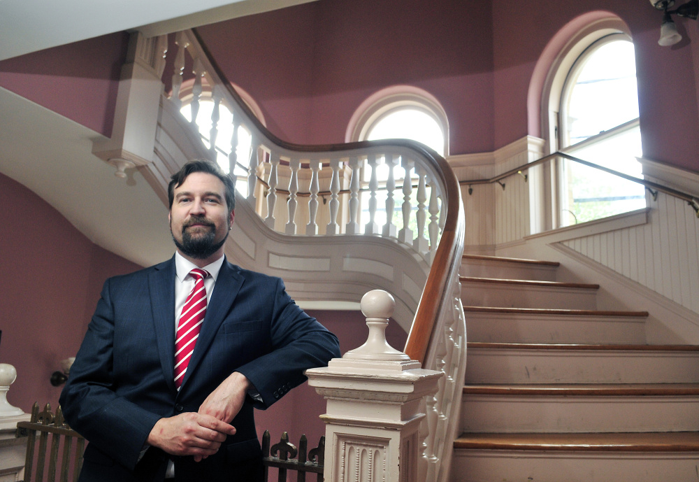 Hallowell City Manager Nate Rudy, shown at City Hall, says the city is looking at a $5.94 million budget proposal after "we cut everything that was reasonable to be cut."