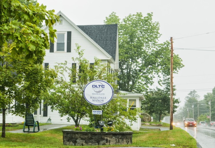 This photo taken on Friday shows cars driving past Halldale Manor on Maine Avenue in Farmingdale, where a man was hit and injured by a car Thursday night after he left the facility.