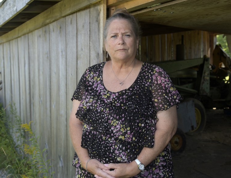Christine Wilson, of Bowdoinham, shown in this Wednesday photo, says her bills from MaineGeneral Medical Center were sent to collections twice.