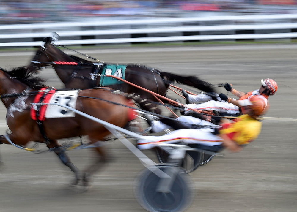 JJs Jet runs around the outside to win the Hight Invitational in Skowhegan.