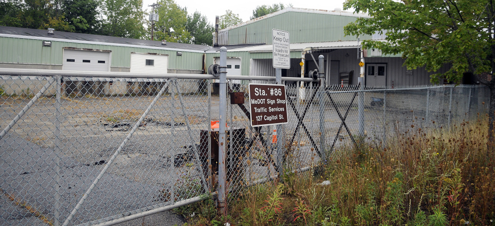 The former Department of Transportation complex on Capitol Street in Augusta, shown in this September 2016 file photo, will soon be cleared by a developer who plans to build two new state office buildings on the site.