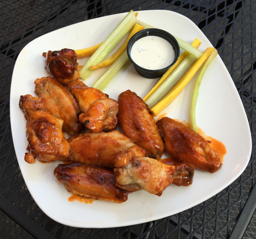 Wood-fired Buffalo wings