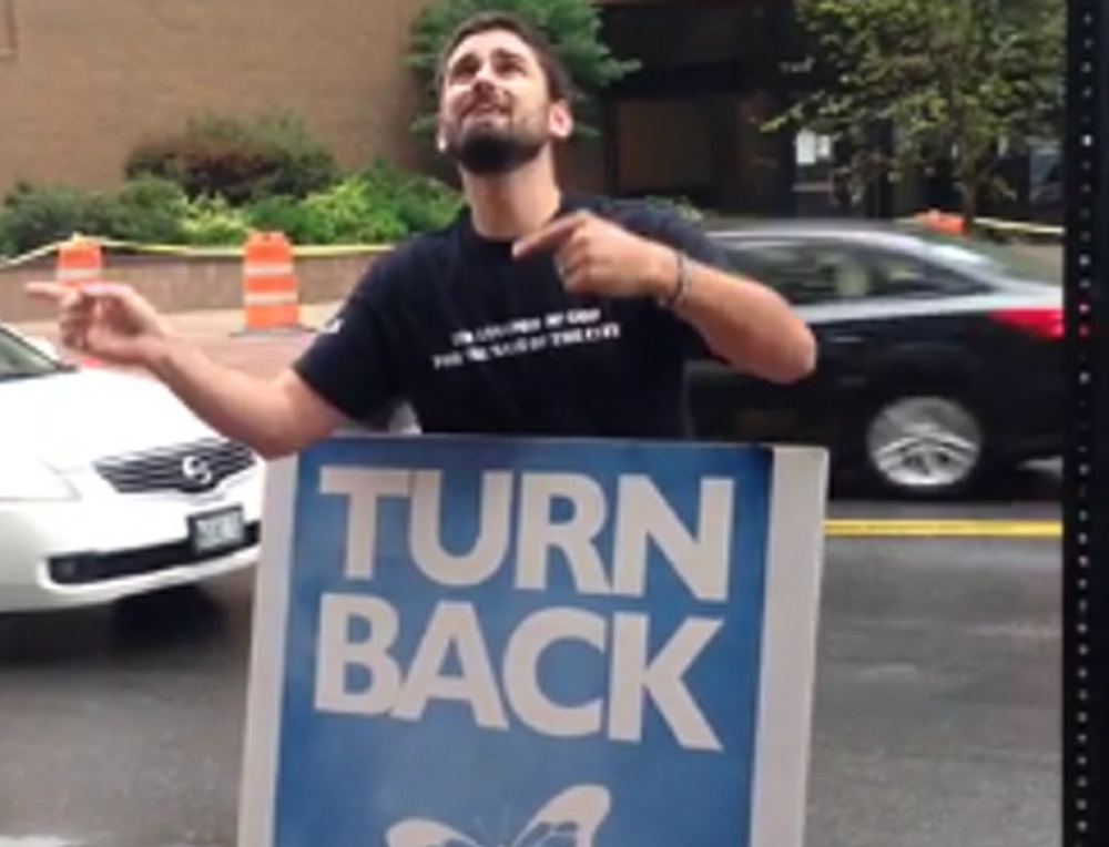 Brian Ingalls was accused of creating too much noise outside the Planned Parenthood facility in downtown Portland.