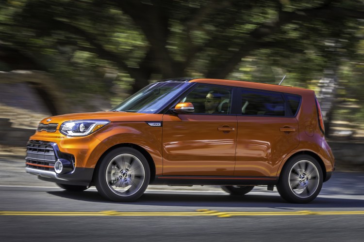 The 2017 Kia Soul Turbo is zippy corner to corner and around city streets. 