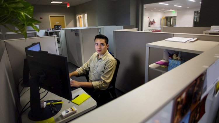 Luis Paniagua was a summer intern at Wex Inc. in South Portland after his senior year at Bowdoin College. He has since been hired full-time as a treasury analyst. "Wex was a good fit, and I wanted to stay in Maine," he said.